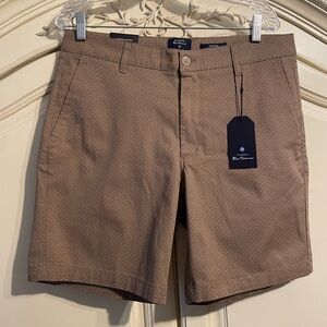 Ben Sherman | Men's Stretch Regular Fit Khaki Shorts Beige | Size 34
